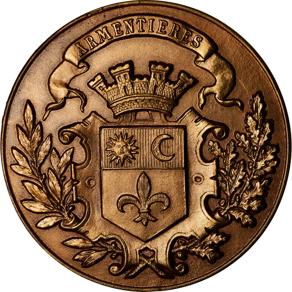 Frankrijk, Token, Ville d'Armentières, Nord, PR+, Bronze