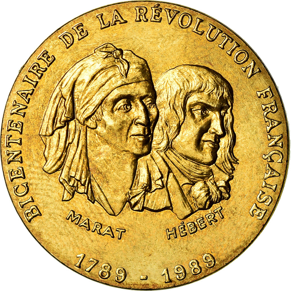 Frankrijk, Medaille, Révolution Française, Marat / Hébert, MDP, UNC-, Copper