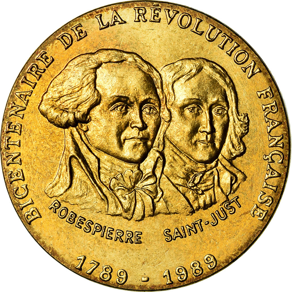 France, Medal, Révolution Française, Robespierre / Saint-Just, MDP, MS(63)