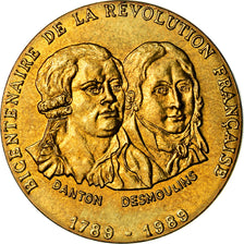 France, Médaille, Révolution Française, Danton-Desmoulin, MDP, SPL, Copper