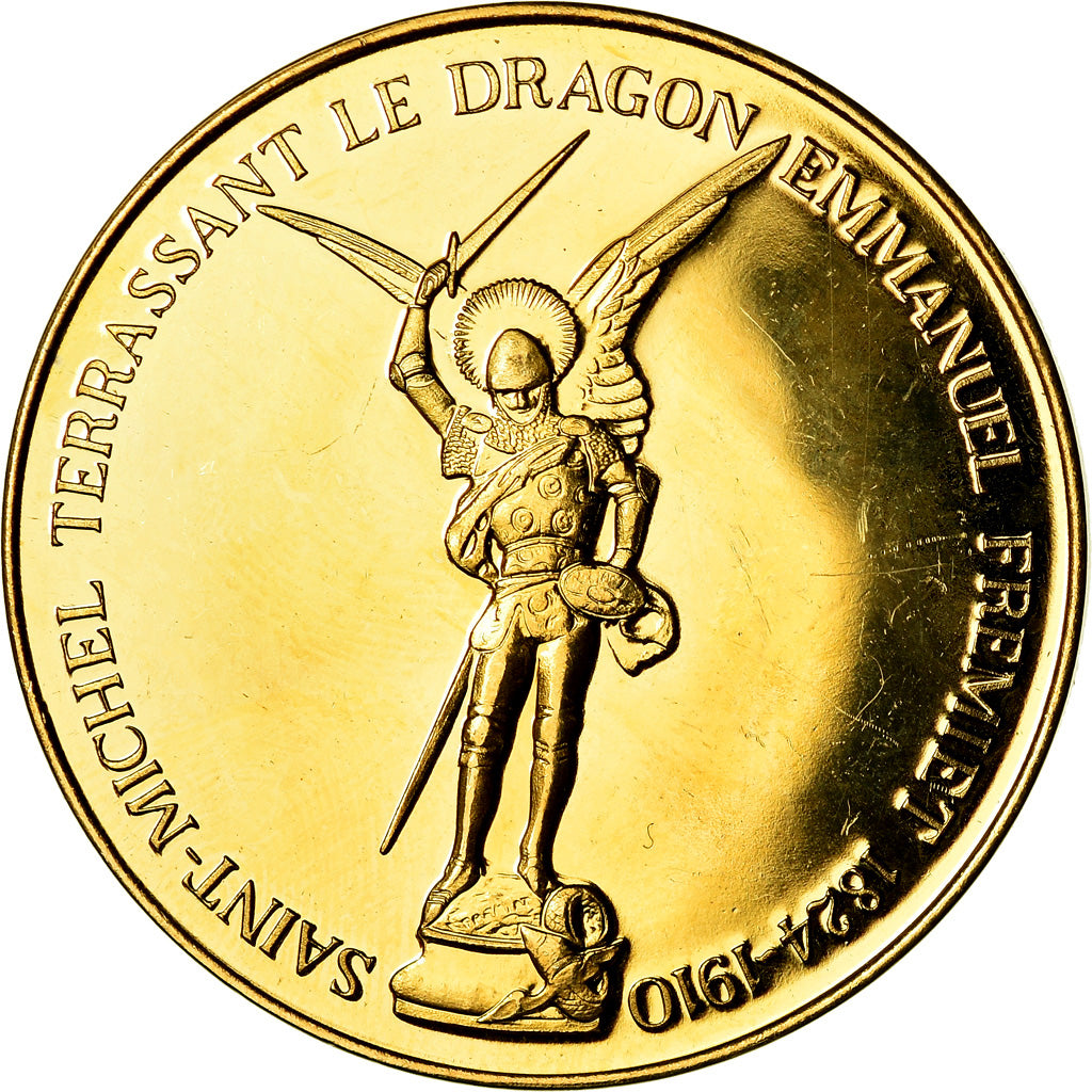 France, Medal, Le Mont Saint-Michel, MS(63), Copper Gilt