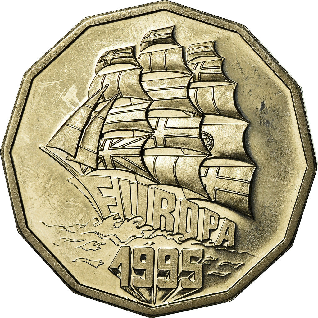 Francja, Medal, Ecu Europa, Polityka, społeczeństwo, wojna, 1995, MS(63)