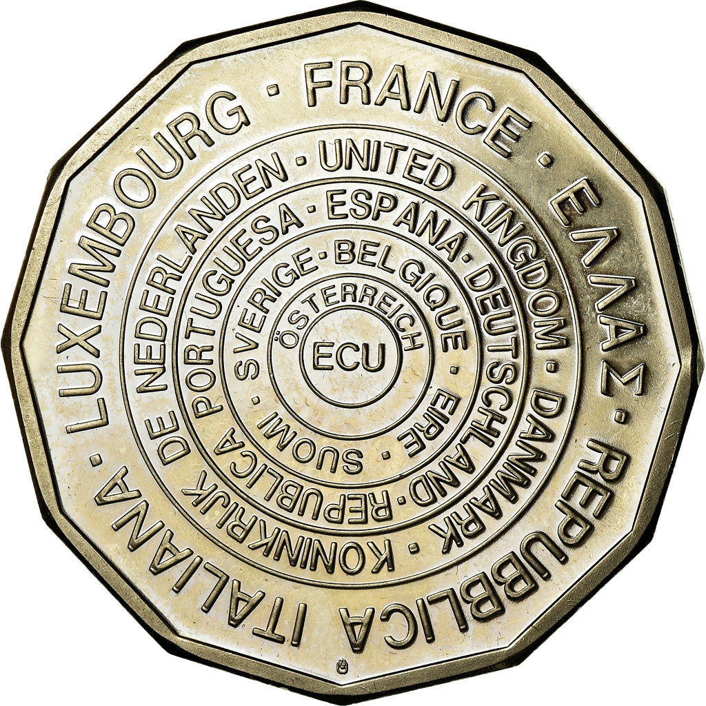 Francja, Medal, Ecu Europa, Polityka, społeczeństwo, wojna, 1995, MS(63)