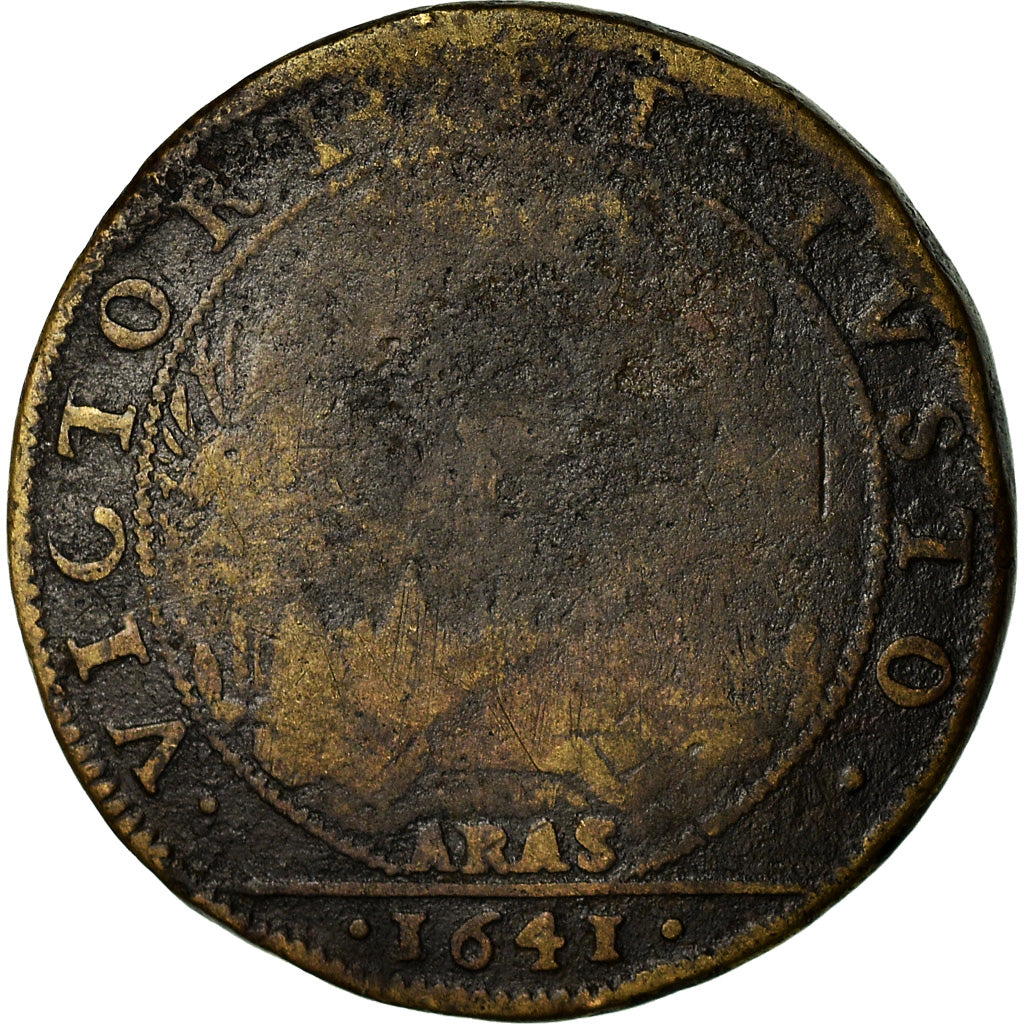 France, Jeton, Louis XIII, Prise d'Arras, History, 1641, B, Cuivre