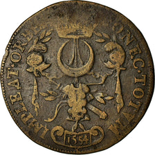 France, Token, Henri II, History, 1554, VG(8-10), Copper
