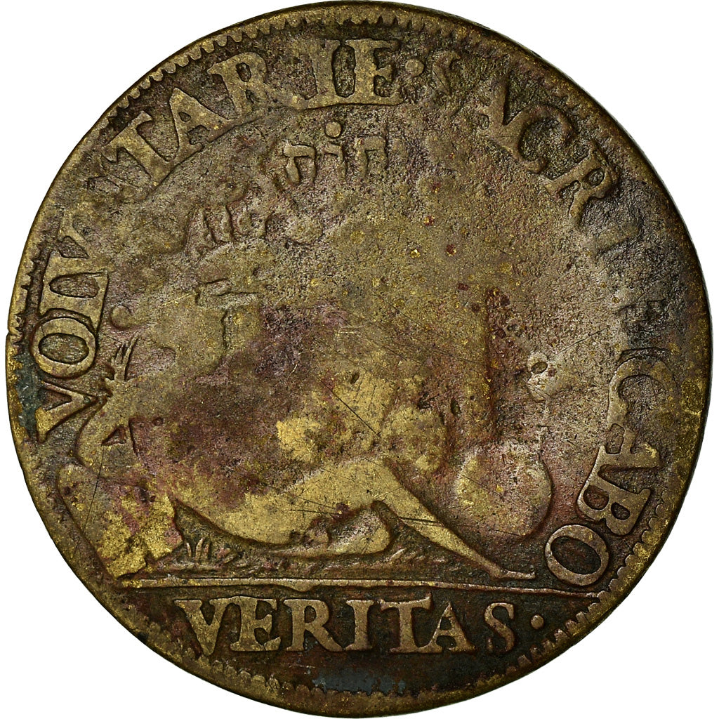 France, Token, Chambre des Monnaies, History, VG(8-10), Brass