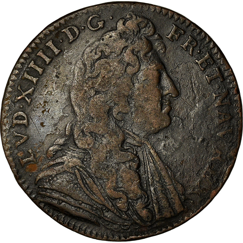 Frankreich, Token, Louis XIV, UFO, Opportunus Adest, History, S, Kupfer