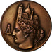 France, Medal, Société Centrale des Architectes, 1946, Oudiné, AU(55-58)