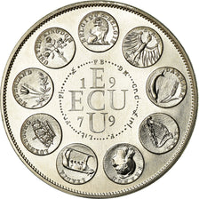 France, Medal, Ecu Europa, 1979, Rodier, MS(65-70), Silver