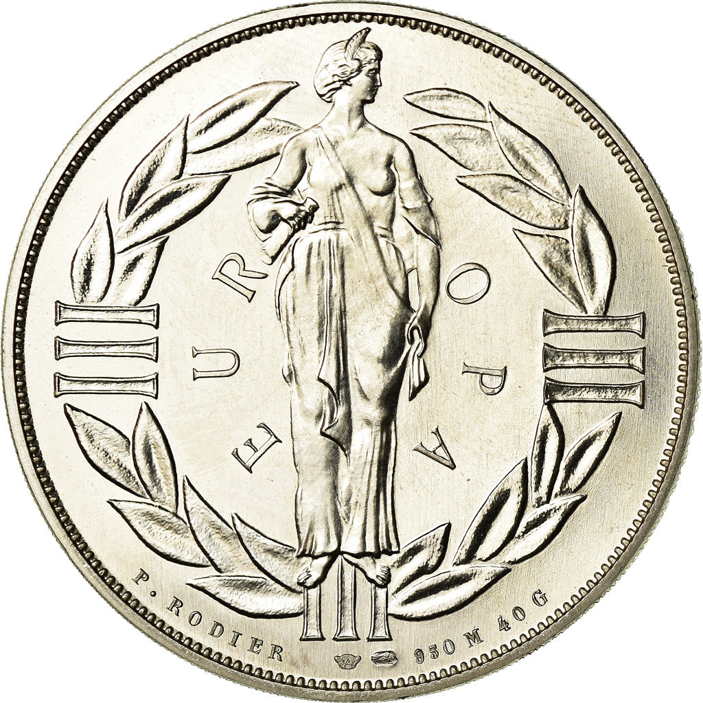 France, Medal, Ecu Europa, 1979, Rodier, MS(65-70), Silver