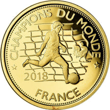 France, Medal, Fifa, Français Champions du Monde en Russie, 2018, MS(65-70)