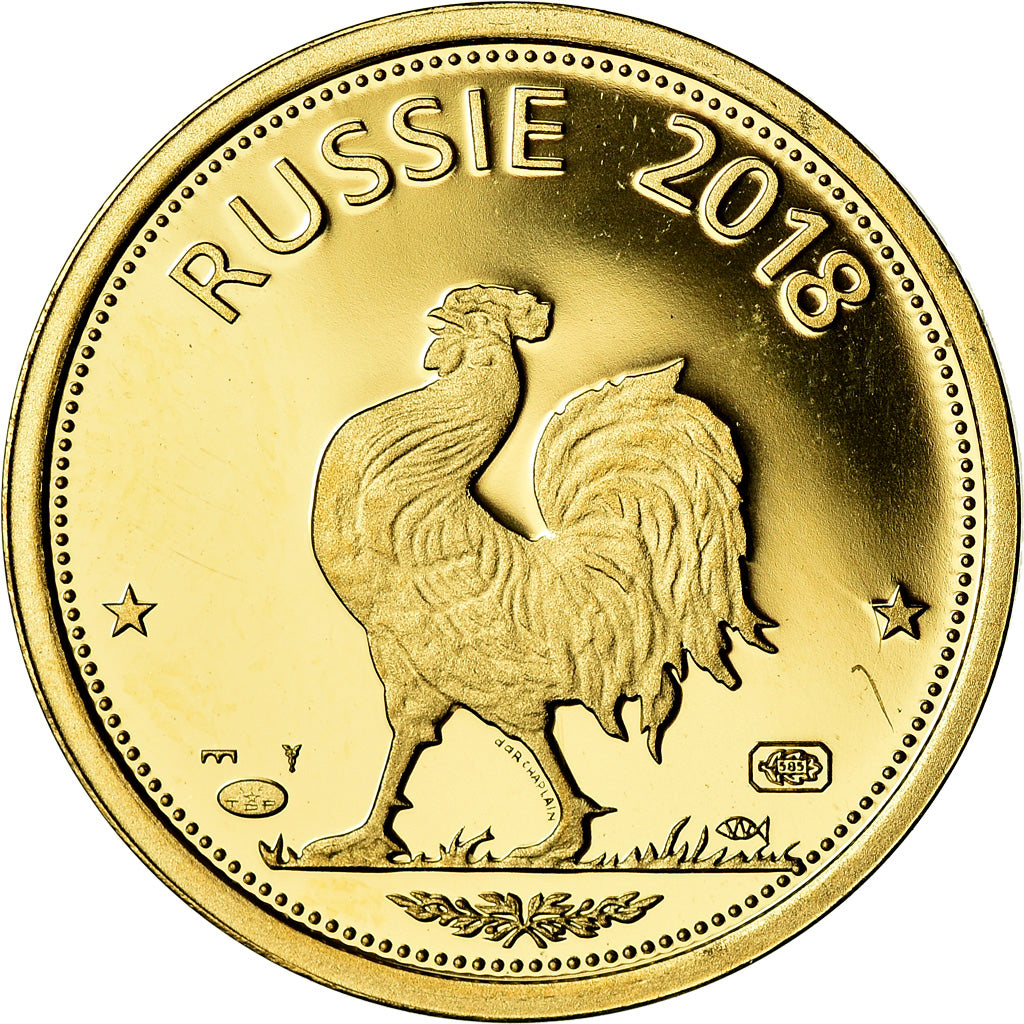 France, Medal, Fifa, Français Champions du Monde en Russie, 2018, MS(65-70)