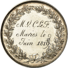 Frankrijk, Medaille, Louis XVIII, Médaille de mariage, 1819, Brenet, UNC-