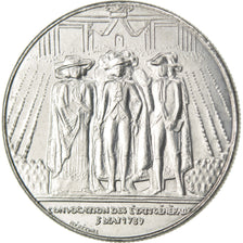 FRANCE, Franc, 1989, KM #E142, MS(65-70), Nickel, Gadoury #477, 5.96