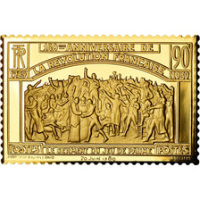 France, Médaille, Timbre, Bicentenaire, Révolution, Serment du Jeu de Paume