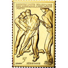France, Medal, Timbre, Bicentenaire, Résistance, History, MS(65-70), Vermeil
