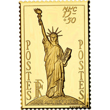 Francia, medaglia, Timbre, Bicentenaire, Aides aux Réfugiés, FDC, Vermeil