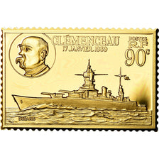 France, Medal, Timbre, Bicentenaire, Porte-Avion Clémenceau, History