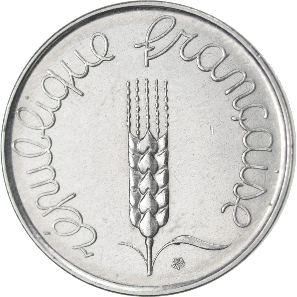 FRANCE, 5 Centimes, 1961, KM #E104, MS(60-62), Chrome-Steel, Gadoury #174, 3.33
