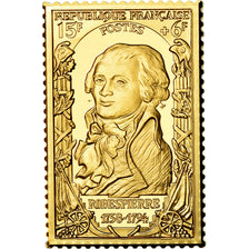 France, Medal, Timbre, Bicentenaire, Robespierre, MS(65-70), Vermeil
