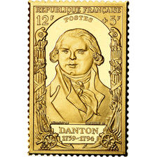 France, Médaille, Timbre, Bicentenaire, Danton, History, FDC, Vermeil