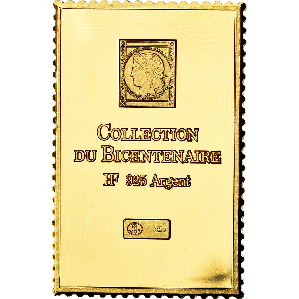 Frankrijk, Medaille, Timbre, Bicentenaire, Danton, History, FDC, Vermeil