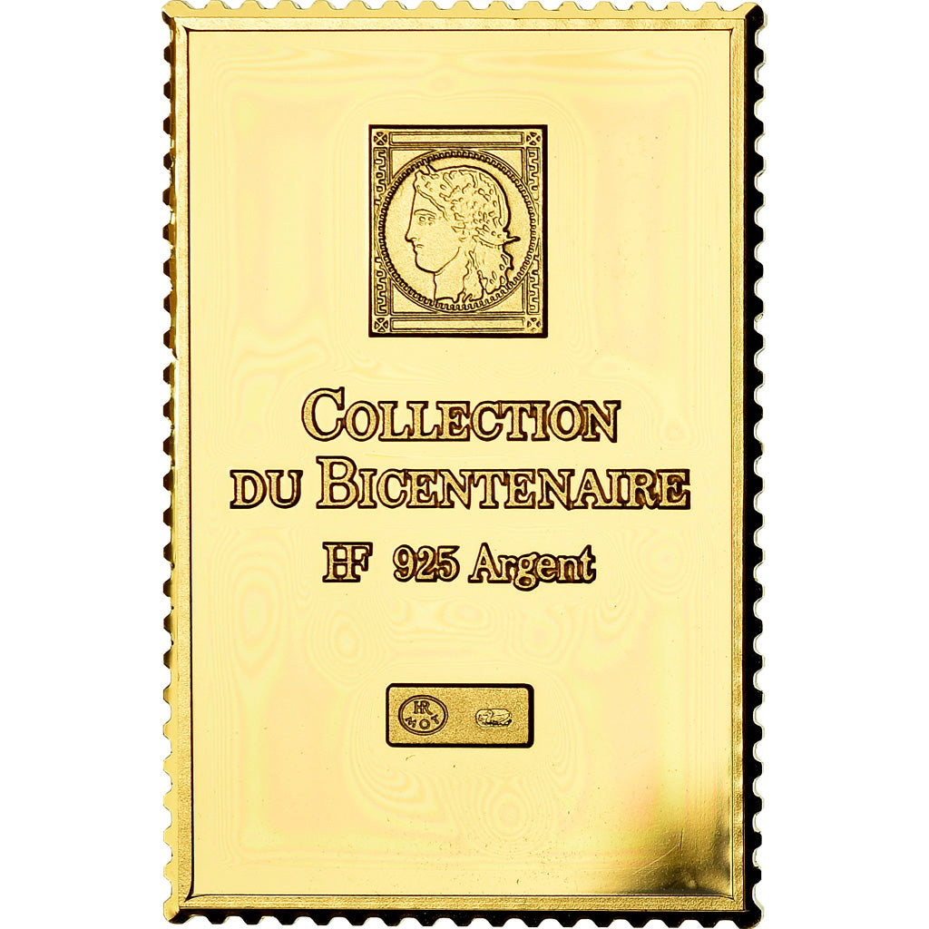 France, Médaille, Timbre, Bicentenaire, Jean Moulin, Héros de la Résistance