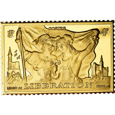 France, Medal, Timbre, Bicentenaire, Libération, 4 Francs, History, MS(65-70)