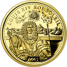 France, Medal, Louis XIV, Roi Soleil, 2007, MS(65-70), Gold