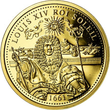 France, Médaille, Louis XIV, Roi Soleil, History, FDC, Or