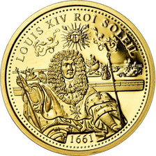 France, Médaille, Louis XIV, Roi Soleil, History, FDC, Or