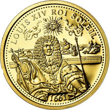 France, Medal, Louis XIV, Roi Soleil, History, MS(65-70), Gold