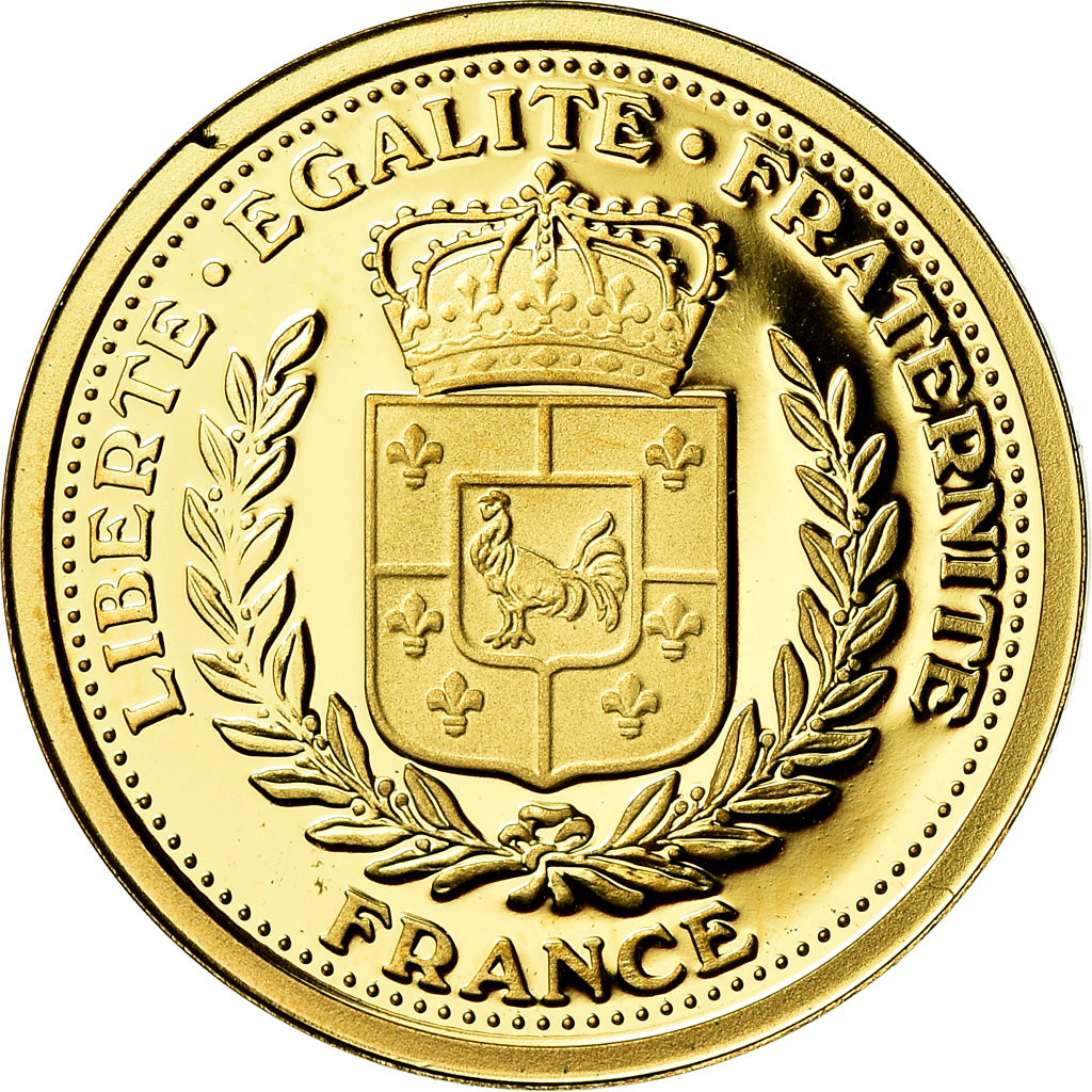 France, Medal, Louis XIV, Roi Soleil, History, MS(65-70), Gold