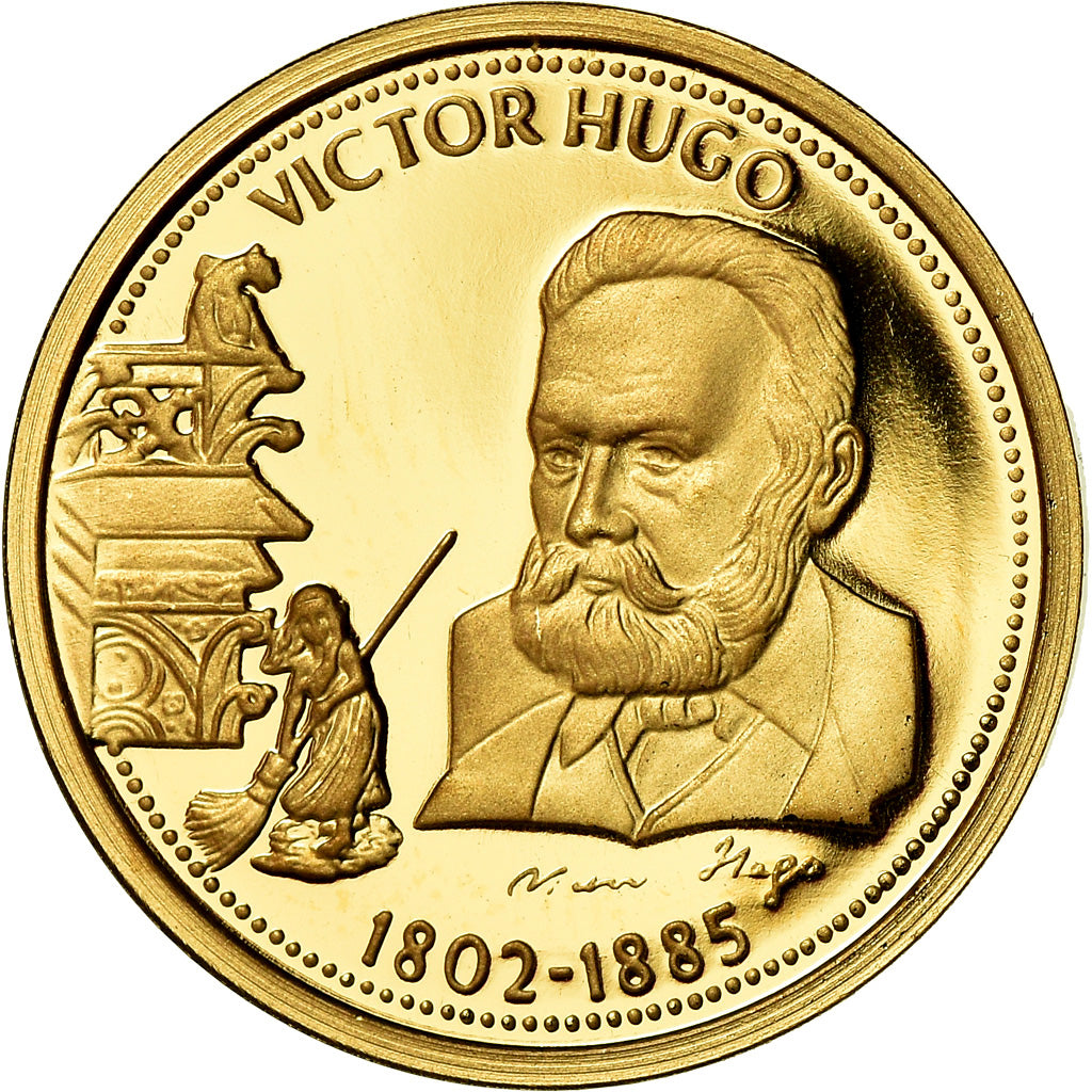Frankreich, Medaille, Victor Hugo, Arts & Culture, STGL, Gold