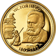 França, Medal, Victor Hugo, Artes e Cultura, MS(65-70), Dourado
