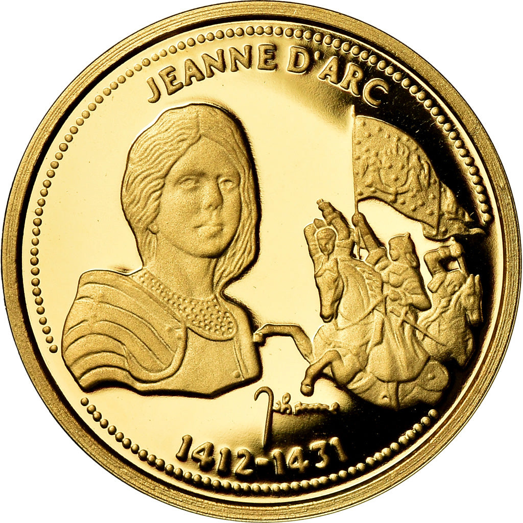 France, Medal, Jeanne d'Arc, History, MS(65-70), Gold