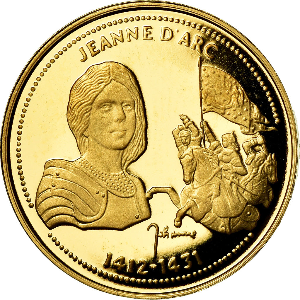 France, Medal, Jeanne d'Arc, History, MS(65-70), Gold