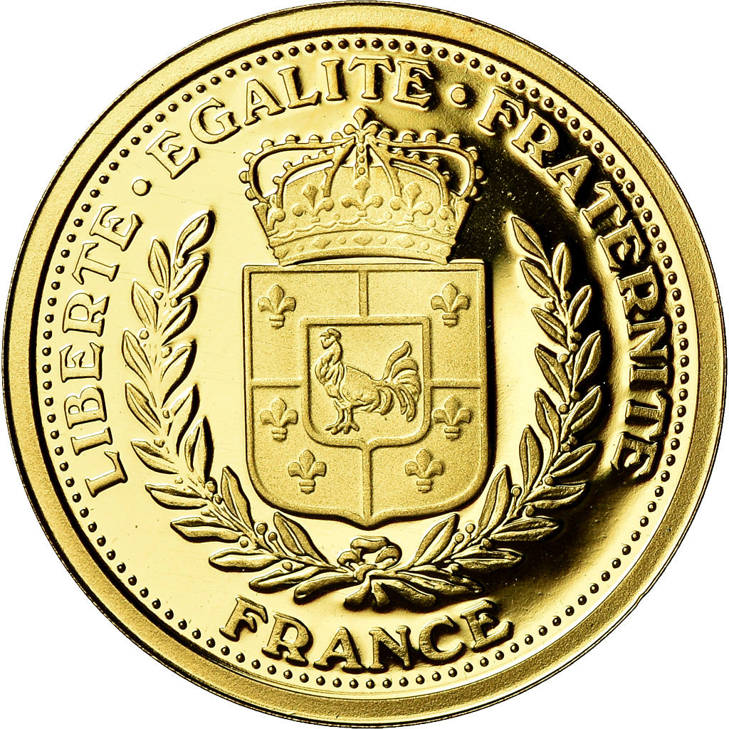 Francia, medaglia, Révolution Française, La Marseillaise, History, FDC, Oro