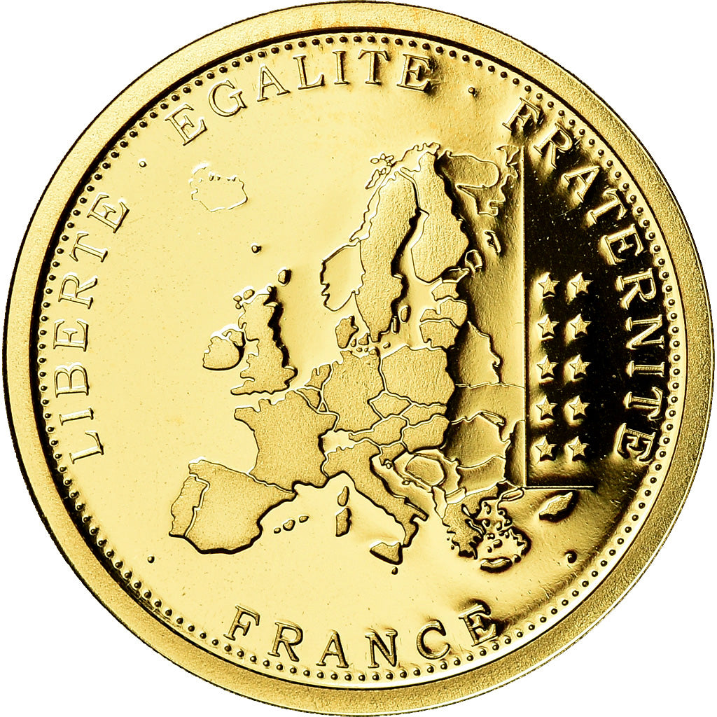 France, Medal, 10ème Anniversaire de l'Euro, MS(65-70), Gold