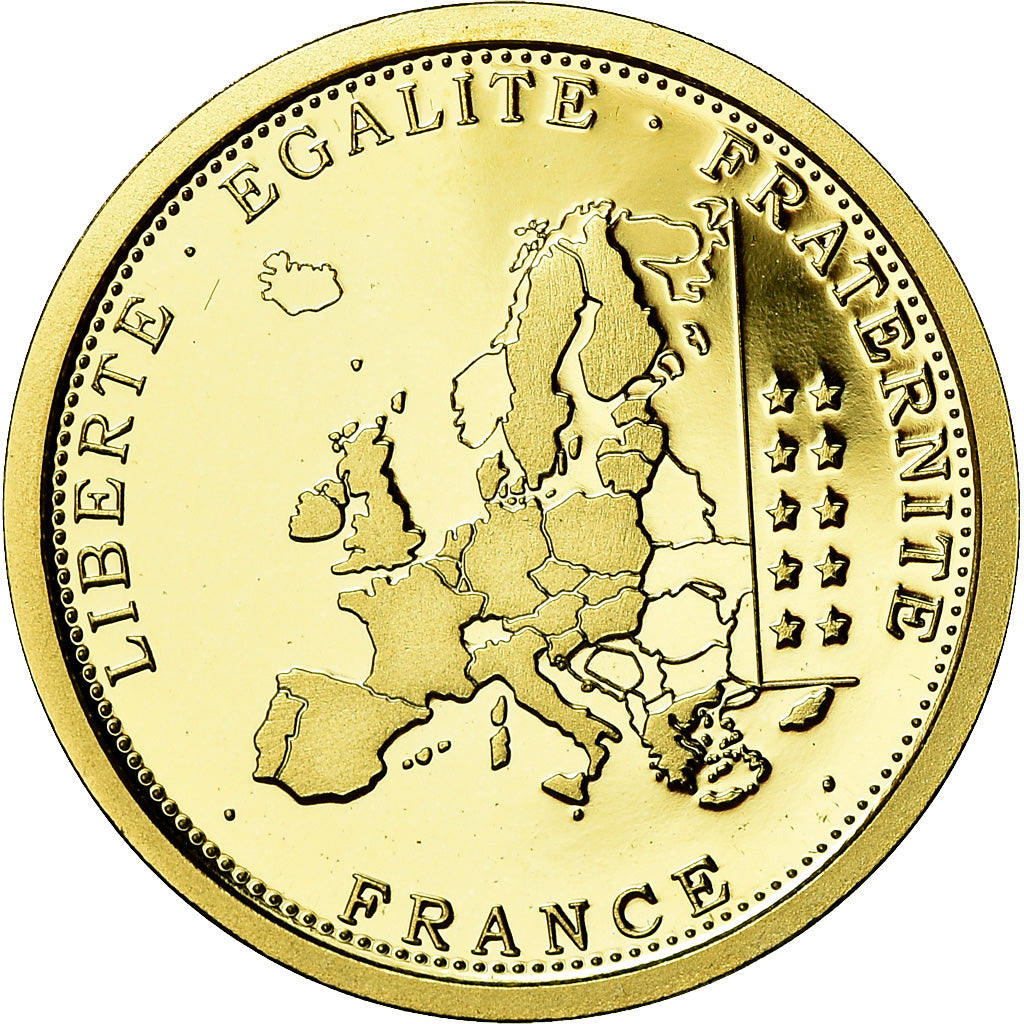 France, Médaille, 10ème Anniversaire de l'Euro, FDC, Or