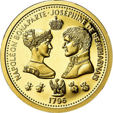 France, Médaille, Napoléon Ier et Joséphine, History, FDC, Or