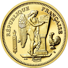 France, Medal, Réplique Essai 50 Francs Génie, MS(65-70), Gold