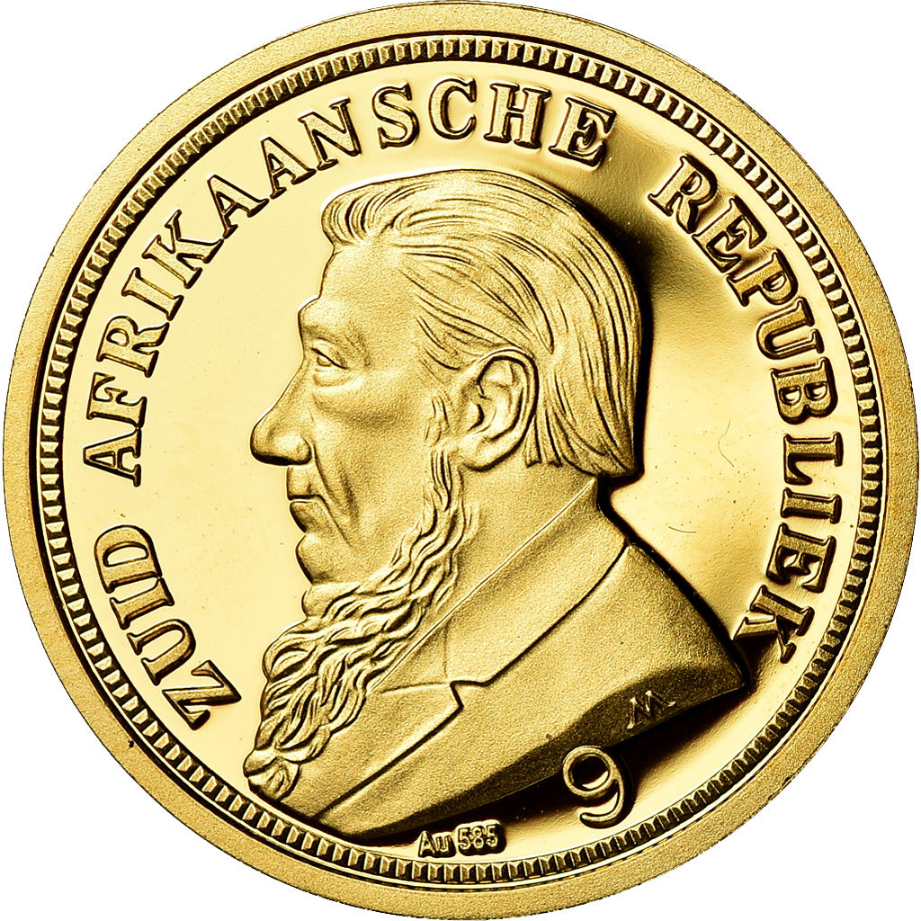 France, Médaille, Reproduction, 1 Pond Afrique du Sud, Kruger, FDC, Or