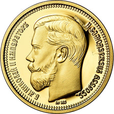 France, Medal, Reproduction, 100 Roubles, Nicolas II, Saint-Petersbourg