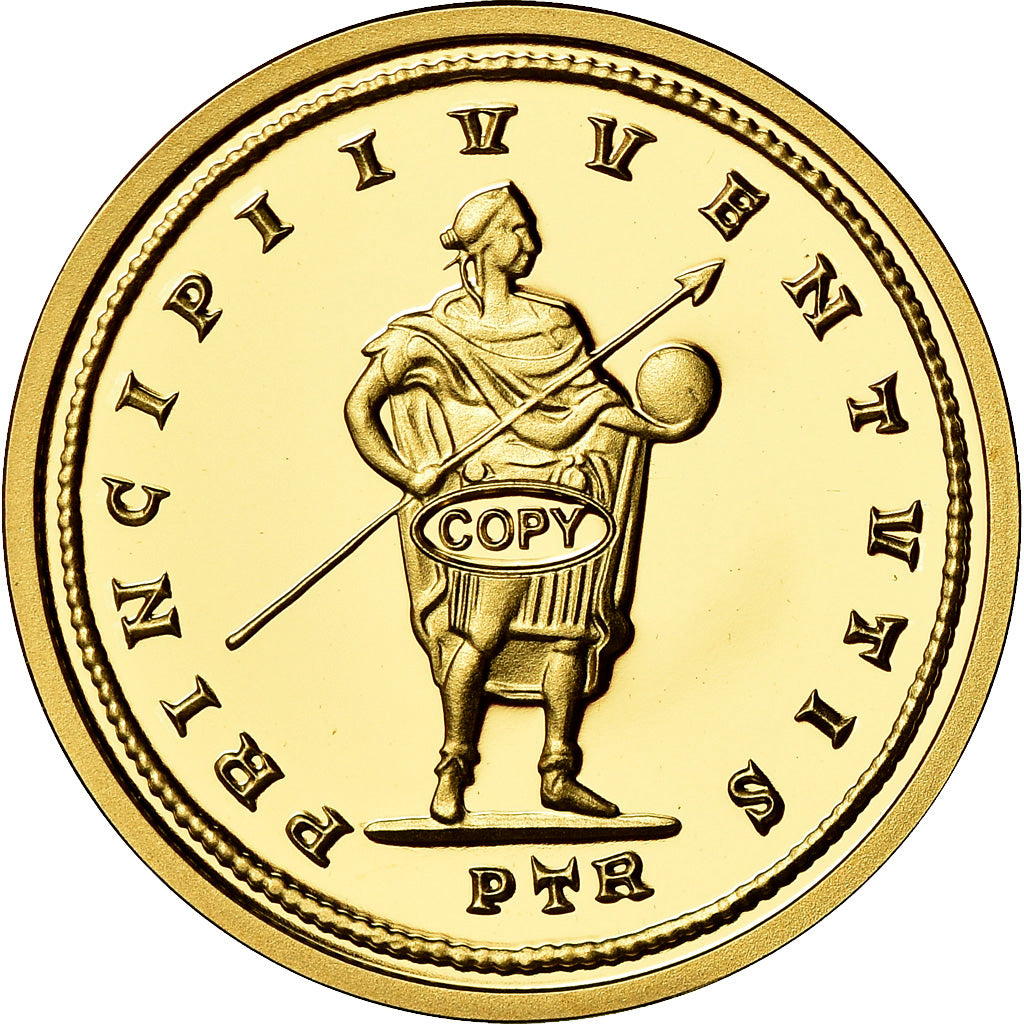 France, Medal, Reproduction Solidus Constantin, MS(65-70), Gold