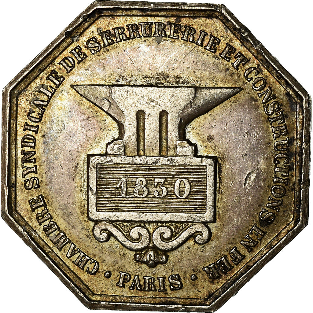 Francia, Token, Louis Philippe I, Chambre Syndicale de Serrurerie, Paris