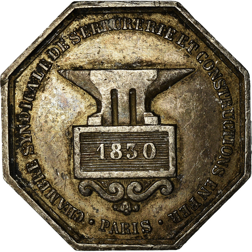 France, Token, Louis Philippe I, Chambre Syndicale de Serrurerie, Paris