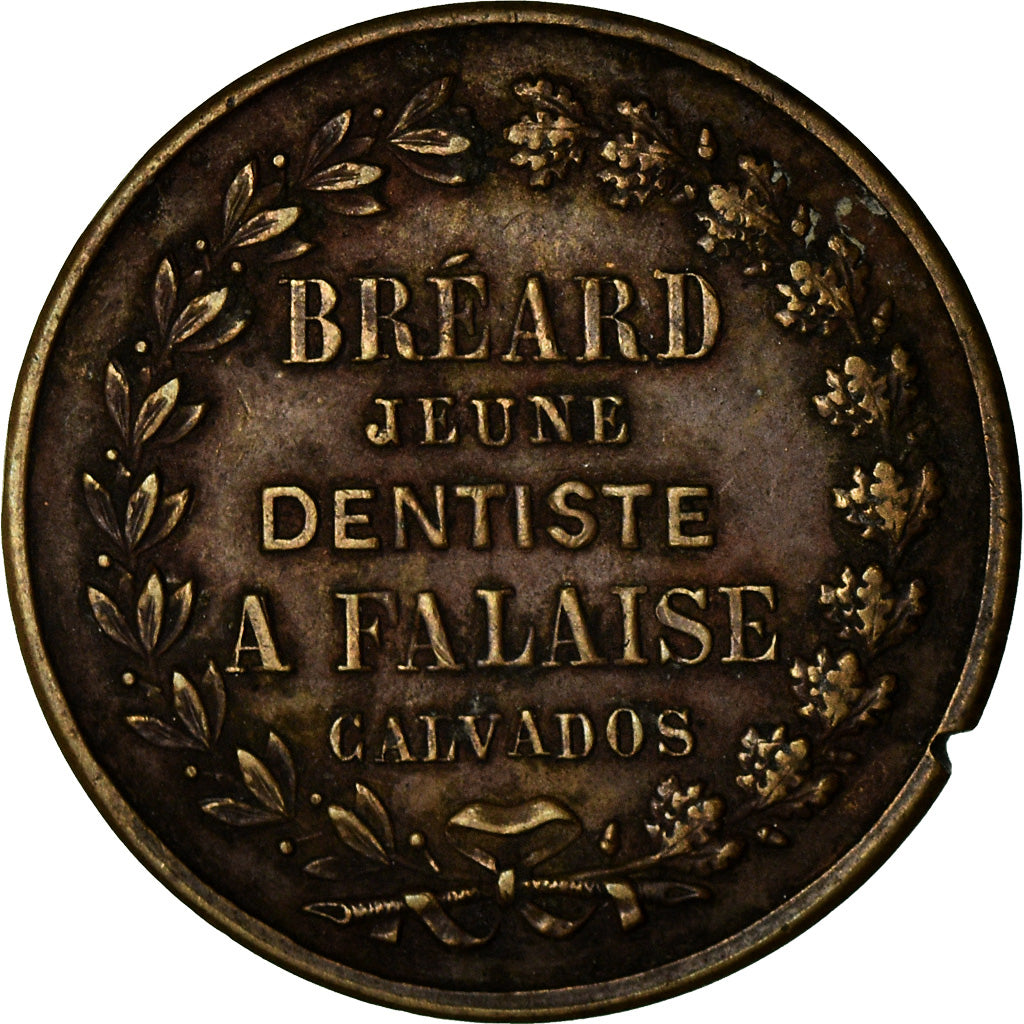 Frankrijk, Token, Bréard, Jeune dentiste à Falaise, Calvados, ZF, Koper