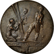 France, Médaille, Souvenir d'Ascension de la Tour Eiffel, 1900, TTB, Bronze