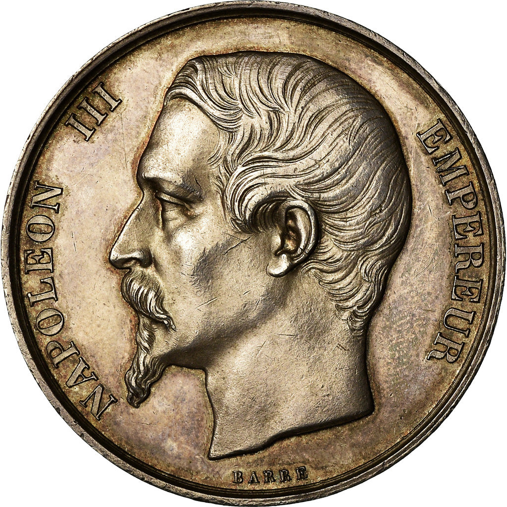 França, Medal, Napoléon III, Commission des Logements Insalubres, 1850, Barre